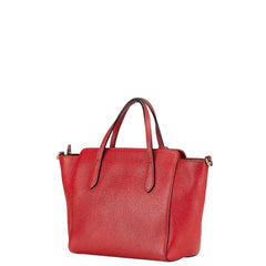 グッチ スウィング ミニ ハンドバッグ ショルダーバッグ 2WAY 368827 レッド レザー レディース GUCCI 【中古】