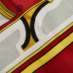 エルメス LES COUPES 馬車 スカーフ レッド マルチカラー レディース HERMES 【中古】