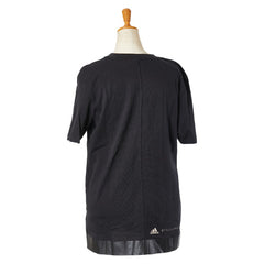 ステラマッカートニー × アディダス Tシャツ サイズ:2XS ブラック コットン レディース Stella McCartney 【中古】
