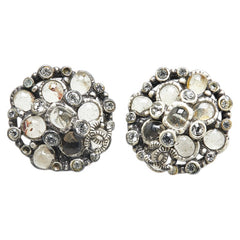 シャネル ココマーク スタッドピアス シルバー メタル ラインストーン レディース CHANEL 【中古】