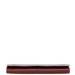 カルティエ マストライン クラッチバッグ ワインレッド ボルドー レザー レディース CARTIER 【中古】