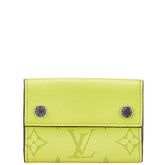 ルイ ヴィトン タイガラマ ディスカバリー コンパクトウォレット 三つ折り財布 M67629 ジョーヌ イエロー PVC レザー レディース LOUIS VUITTON 【中古】