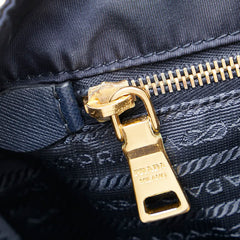 プラダ トートバッグ ショルダーバッグ 2WAY ネイビー ナイロン レザー レディース PRADA 【中古】
