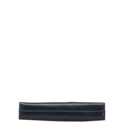 サルヴァトーレフェラガモ ガンチーニ チェーン 斜め掛け ショルダーバッグ P21 0587 ネイビー レザー レディース Salvatore Ferragamo 【中古】