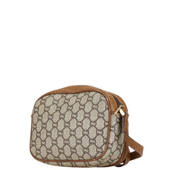 グッチ オールドグッチ GGプラス 斜め掛け ショルダーバッグ ベージュ PVC レザー レディース GUCCI 【中古】