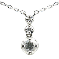 ヴァンドーム Pt950 プラチナ Pt850 プラチナ ダイヤ0.11ct プチ ペンダントネックレス レディース VANDOME 【中古】