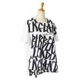 バーバリー ロゴ 半袖Tシャツ サイズ:M ホワイト ブラック コットン メンズ BURBERRY 【中古】