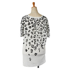 サンローラン ベイビーキャット Tシャツ サイズ:M ホワイト ブラック コットン レディース SAINT LAURENT 【中古】