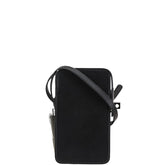 エルメス アカボックス 斜め掛け スマートフォンショルダーバッグ ブラック ボックスカーフ レディース HERMES 【中古】