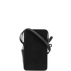 エルメス アカボックス 斜め掛け スマートフォンショルダーバッグ ブラック ボックスカーフ レディース HERMES 【中古】