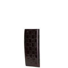 ルイ ヴィトン ダミエ ヴェルニ アジェンダ コンパクト 手帳カバー M99112 ブラウン パテントレザー レディース LOUIS VUITTON 【中古】
