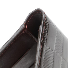 ルイ ヴィトン ダミエ ヴェルニ アジェンダ コンパクト 手帳カバー M99112 ブラウン パテントレザー レディース LOUIS VUITTON 【中古】