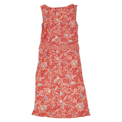 トリーバーチ ノースリーブワンピース サイズ:XS オレンジ マルチカラー コットン レディース Tory Burch 【中古】