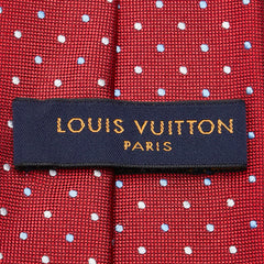 ルイ ヴィトン クラヴァット モノグラムハーロー ネクタイ M76847 レッド マルチカラー シルク メンズ LOUIS VUITTON 【中古】