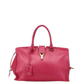 サンローラン プチカバス Yライン ハンドバッグ 311210 ピンク レザー レディース SAINT LAURENT 【中古】