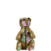 ドルチェアンドガッバーナ アニマル ベア クマ モチーフ 斜め掛け チェーン ショルダーバッグ カーキグリーン マルチカラー ナイロン レディース DOLCE&GABBANA 【中古】