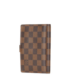 ルイ ヴィトン ダミエ アジェンダPM 手帳カバー R20700 ブラウン PVC レザー レディース LOUIS VUITTON 【中古】