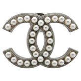 シャネル ココマーク パール ブローチ シルバー メタル レディース CHANEL 【中古】