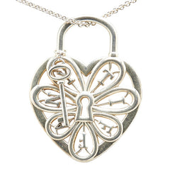 ティファニー フィリグリーハート&キー ネックレス SV925 シルバー レディース TIFFANY&Co. 【中古】