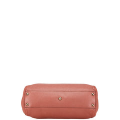 グッチ バンブー ショッパー スモール ハンドバッグ ショルダーバッグ 2WAY 336032 ピンク レザー レディース GUCCI 【中古】