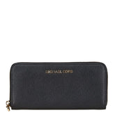 マイケルコース ラウンドファスナー 長財布 ブラック PVC レザー レディース Michael Kors 【中古】