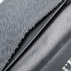 ルイ ヴィトン タイガ アンヴェロップ カルト ドゥ ヴィジット カードケース M30922 ノワール ブラック レザー レディース LOUIS VUITTON 【中古】