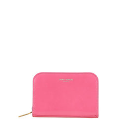 サンローラン ラウンドファスナー コインケース 326598 ピンク レザー レディース SAINT LAURENT 中古
