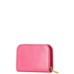 サンローラン ラウンドファスナー コインケース 326598 ピンク レザー レディース SAINT LAURENT 中古