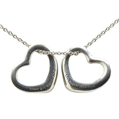 ティファニー ダブルオープンハート ネックレス SV925 シルバー レディース TIFFANY&Co. 【中古】