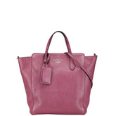 グッチ ハンドバッグ ショルダーバッグ 2WAY パープル レザー レディース GUCCI 【中古】
