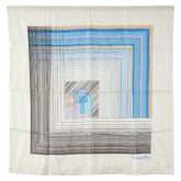 ディオール スカーフ アイボリー マルチカラー シルク レディース Dior 【中古】