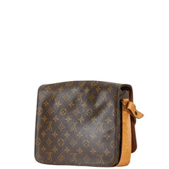 ルイ ヴィトン モノグラム カルトシエールGM 斜め掛け ショルダーバッグ M51252 ブラウン PVC レザー レディース LOUIS VUITTON 【中古】
