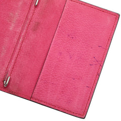 エルメス アジェンダPM 手帳カバー ピンク レザー レディース HERMES 【中古】