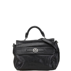トリーバーチ ハンドバッグ ショルダーバッグ 2WAY ブラック レザー レディース Tory Burch 【中古】