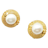 シャネル ココマーク パール イヤリング ゴールド メッキ レディース CHANEL 【中古】