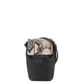 コールハーン セルフォン クロスボディ ショルダーバッグ ブラック ベージュ レザー レディース COLE HAAN 【中古】