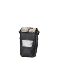 コールハーン セルフォン クロスボディ ショルダーバッグ ブラック ベージュ レザー レディース COLE HAAN 【中古】