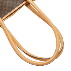 セリーヌ マカダム トートバッグ ワンショルダーバッグ ブラウン PVC レザー レディース CELINE 【中古】