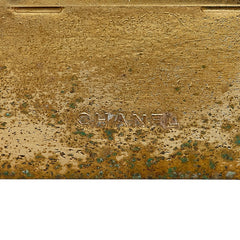 シャネル ロゴ プレート ブローチ ゴールド メッキ レディース CHANEL 【中古】