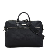 バーバリー ノバチェック ビジネスバッグ ショルダーバッグ 2WAY ブラック ナイロン レザー レディース BURBERRY 【中古】