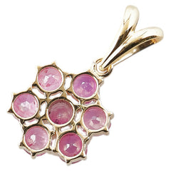 K18YG イエローゴールド ルビー ペンダントトップ レディース 【中古】