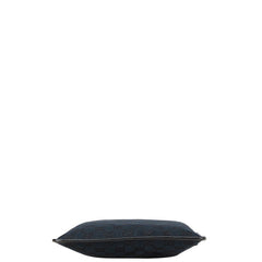 グッチ GGキャンバス ショルダーバッグ 019 0343 200047 ネイビー ブラック キャンバス レザー レディース GUCCI 【中古】