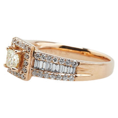 K18PG ピンクゴールド ダイヤ0.30ct ダイヤ0.75ct リング 指輪 レディース 12号 【中古】