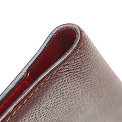 エルメス 手帳カバー ワインレッド グレネムッシュ レディース HERMES 【中古】