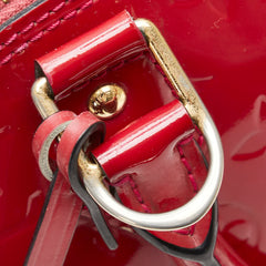 ルイ ヴィトン モノグラム ヴェルニ アルマBB ハンドバッグ ショルダーバッグ 2WAY M91606 ポムダムール レッド パテントレザー レディース LOUIS VUITTON 【中古】