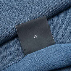 グッチ GGウール ストール ブルー ネイビー ウール レディース GUCCI 【中古】