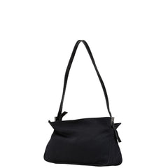 フェンディ マンマバケット ジャージー ハンドバッグ ワンショルダーバッグ 2321 ブラック ナイロン レザー レディース FENDI 【中古】