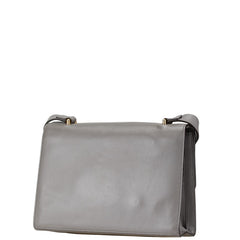 グッチ ズゥミ 斜め掛け ショルダーバッグ 576388 グレー レザー レディース GUCCI 【中古】