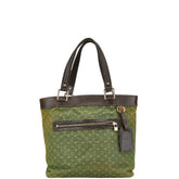ルイ ヴィトン モノグラム ミニ ルシーユGM トートバッグ M92681 グリーン キャンバス レザー レディース LOUIS VUITTON 【中古】