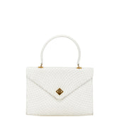 バリー キルティング ハンドバッグ ホワイト レザー レディース BALLY 【中古】